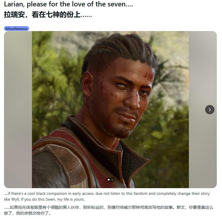 玩家请愿拉瑞安:《神界》新作别听社区反馈瞎改