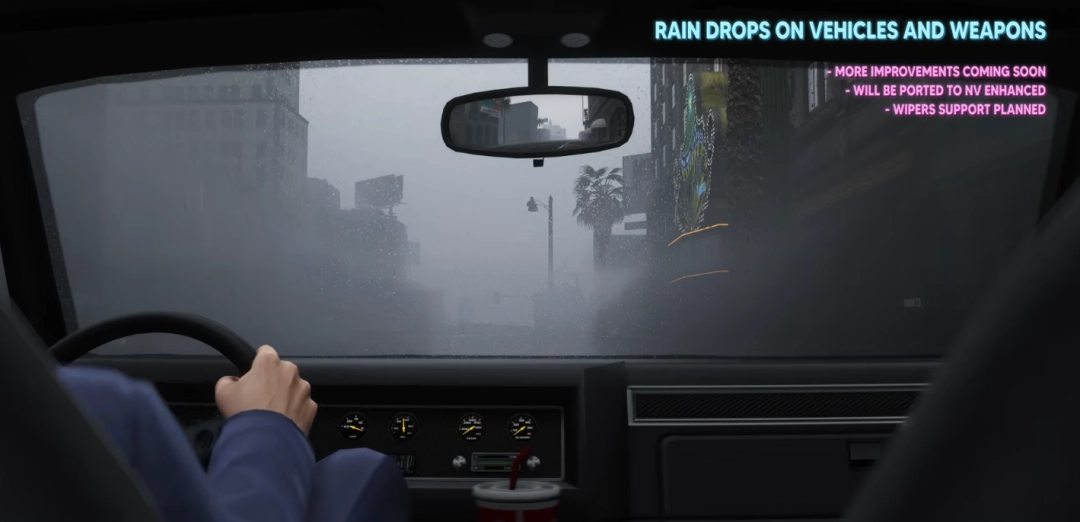 《GTA5》画面增强模组发布新版本：全新光影与天气效果！