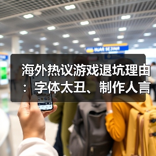 海外热议游戏退坑理由:字体太丑、制作人言行不当!(图3) 海外热议游戏退坑理由:字体太丑、制作人言行不当!(图3)
