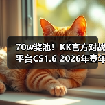 70w奖池！KK官方对战平台CS1.6 2026年赛年正式开启！（图1）