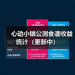 心动小镇公测食谱收益统计（更新中）（图2）