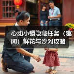 心动小镇隐藏任务（趣闻）鲜花与沙滩攻略（图1）