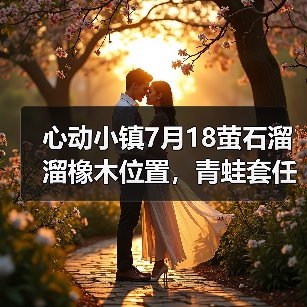 心动小镇7月18萤石溜溜橡木位置，青蛙套任务勿忘（图1）