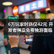 6万玩家时薪仅42元 开发者揭露免费独游面临变现困局（图1）