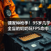 银发神枪手！95岁几乎全盲的奶奶玩FPS命中率高达80%（图2）