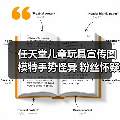 任天堂儿童玩具宣传图模特手势怪异 粉丝怀疑AI生成（图4）