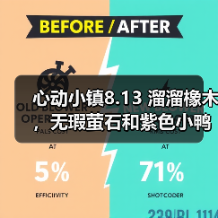 心动小镇8.13 溜溜橡木，无瑕萤石和紫色小鸭子位置（图1）