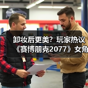 卸妆后更美？玩家热议《赛博朋克2077》女角色素颜魅力（图3）